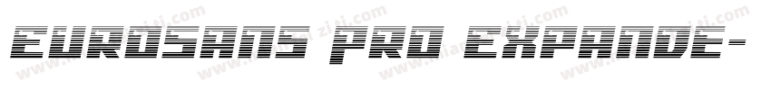 EuroSans Pro Expande字体转换